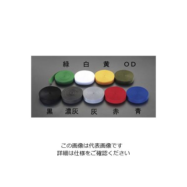 エスコ 25x1.2mm/10m ベルト・平織(PP製・青) EA628PT-53 1セット(5巻)（直送品）