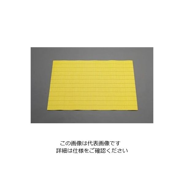 エスコ 900x 600mm クッションマット(黄) EA983FE-60S 1セット(2個)（直送品）