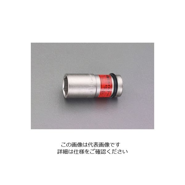 エスコ 1/2”DRx22mm 薄形インパクトソケット(ホイールナット用) EA164GT-22 1セット(3個)（直送品）