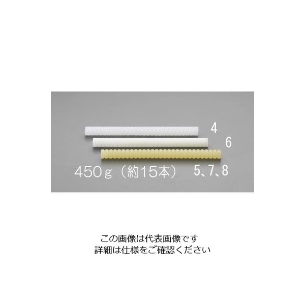 エスコ 450g/φ15x203mm ホットメルトスティック(白色半透明) EA305MD-4 1セット(30本:15本×2袋)（直送品）