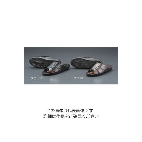 エスコ [3L] サンダル(黒) EA910SR-3 1セット(2足)（直送品）