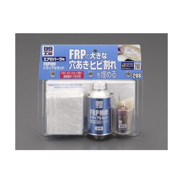 エスコ 145ml FRP用補修キット EA934AS-27 1セット(290mL:145mL×2セット)（直送品） - アスクル