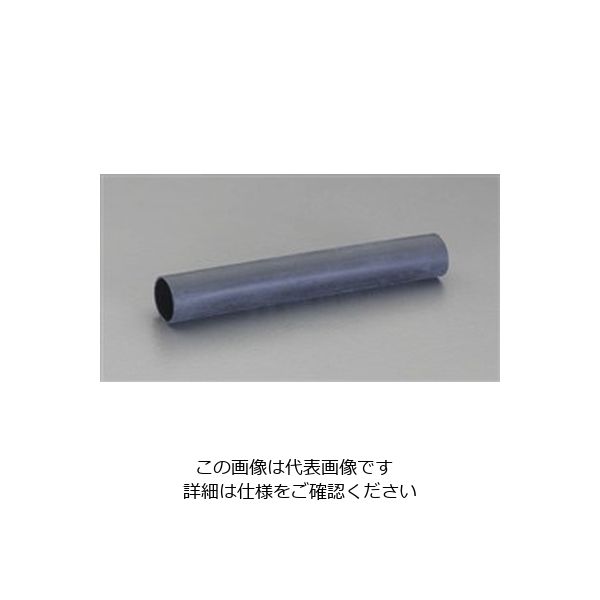 エスコ 10.2x 76mm 熱収縮チューブ(肉厚/黒) EA944BR-1 1セット(10本)（直送品）