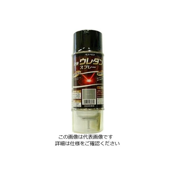 エスコ 320ml 強溶剤2液ウレタンスプレー(シルバー) EA942EM-104 1セット(2本)（直送品）