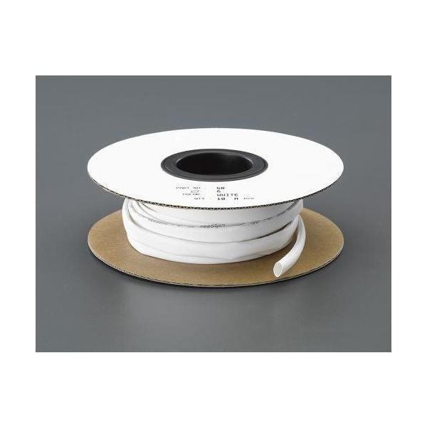 エスコ 1.5mmx 10m 熱収縮チューブ(白) EA944BE-1.5 1セット(10本)（直送品）