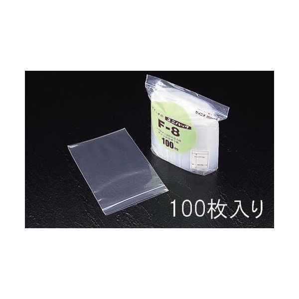 エスコ 170x240mm ポリ袋(チャック付/100枚) EA944CA-240 1セット(400枚:100枚×4袋)（直送品）