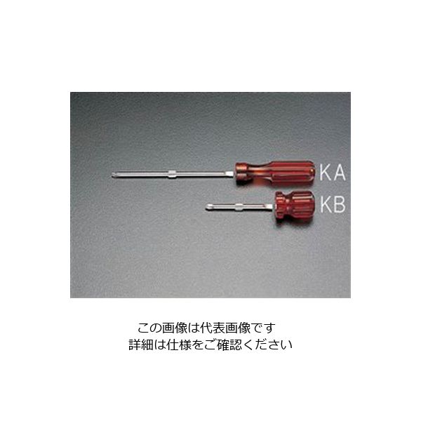 エスコ 70mm [+ ー]ドライバー(差替式) EA564KA 1セット(20本)（直送品）