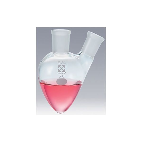 柴田科学 共通摺合二口梨形フラスコ 50mL 005420-1550 1個 61-4406-33（直送品）