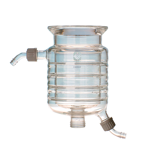 柴田科学 セパラブルフラスコ 円筒ジャケット形 バンド式(SCHOTTタイプ) 150mm 3L 005550-3001 1個（直送品）