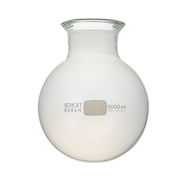 柴田科学 セパラブルフラスコ 丸形 バンド式(SCHOTTタイプ) 100mm 6L 005560-6000 1個 61-4406-55（直送品）