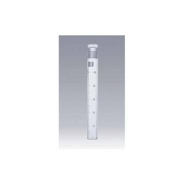 柴田科学 共通摺合共栓比色管 平栓付 100mL 008480-100A 1箱(10個) 61-4408-13（直送品）