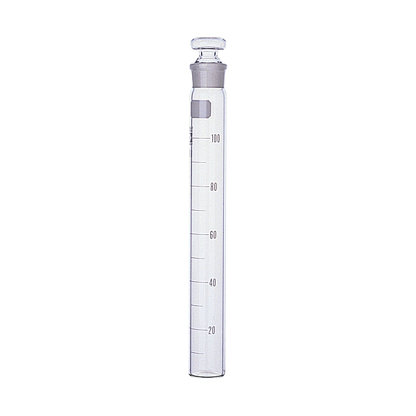 柴田科学 共通摺合共栓比色管 平栓付 50mL 008480-50A 1箱(10個) 61-4408-16（直送品）