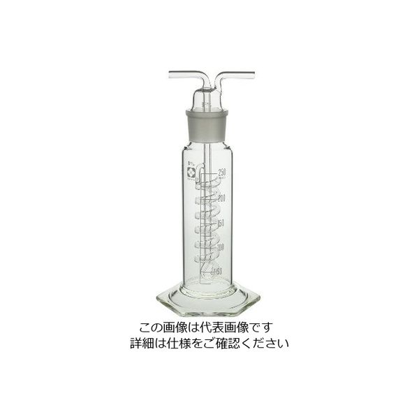 柴田科学 共通摺合ガス洗浄びん ウォルター式 250mL 014610-250 1セット(1個) 61-4424-59（直送品）