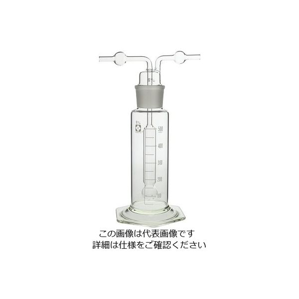 柴田科学 共通摺合ガス洗浄びん ムエンケ式 500mL 014640-500 1セット(1個) 61-4424-66（直送品）