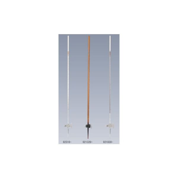 柴田科学 ビュレット スーパーグレード 茶褐色 PTFEコック付 50mL 021320-50 1個 61-4425-38（直送品）