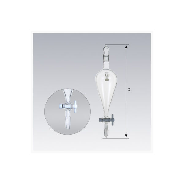 柴田科学 SPC分液ロート スキーブ形 PTFEコック付 1L 030220-241 1個 61-4417-09（直送品）