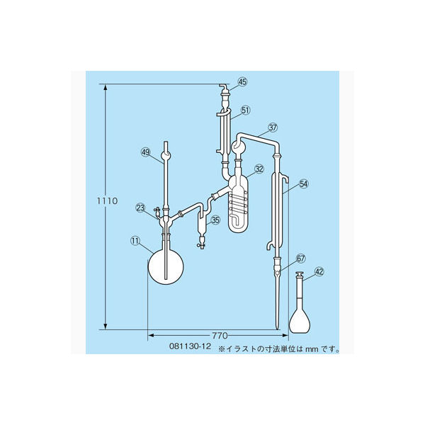 柴田科学 フッ素イオン蒸留装置 II型 081130-12 1個 61-4434-15（直送品）