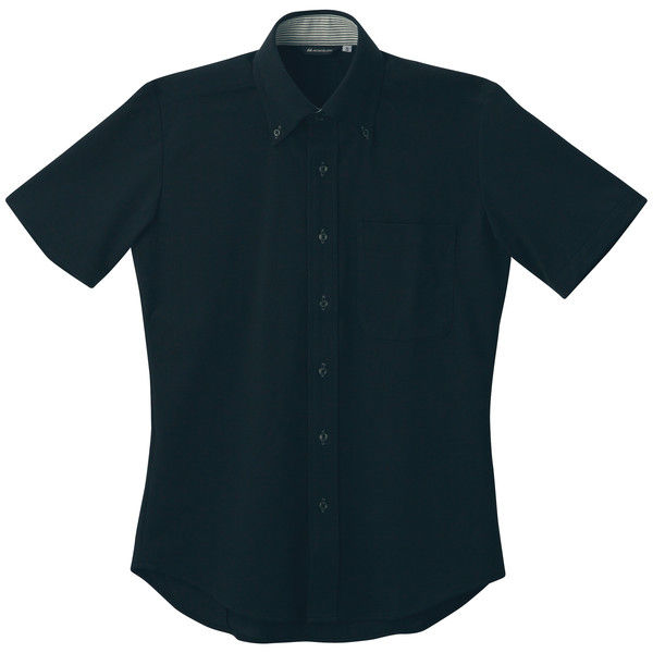 住商モンブラン ニットシャツ（男女兼用） ZK2712-1CB 黒 SS  Zシャツ（直送品）