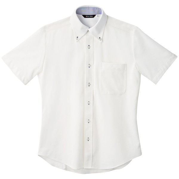 住商モンブラン ニットシャツ（男女兼用） ZK2712-2CB 白 L  Zシャツ（直送品）