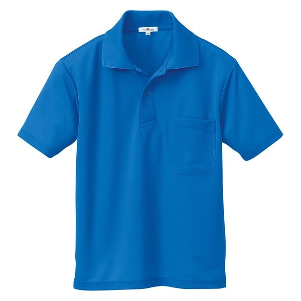 アイトス（AITOZ） 吸汗速乾（クールコンフォート）半袖ポロシャツ（男女兼用） ロイヤルブルー 3L 10579-006（直送品）