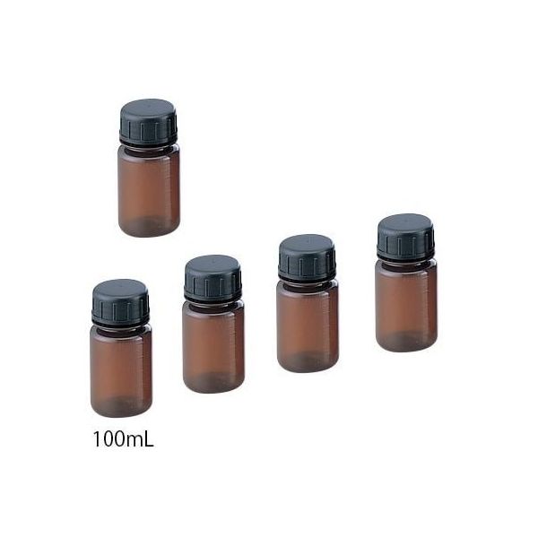 アズワン グッドボーイ 100ml SCC 褐色 (純水洗浄処理済み)1袋(5本入) 1-983-01 1袋(5本)（直送品）