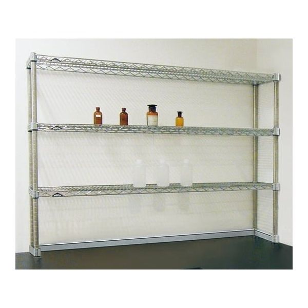 アズワン 実験台シェルフセット(クロムメッキ) 1-921-02 1式（直送品）