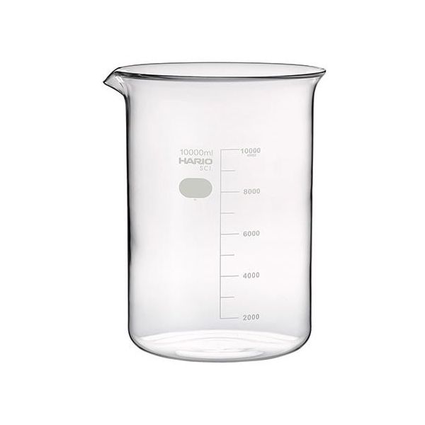 HARIO ビーカー(目安目盛付き) 10L B-10L 1個 6-214-21（直送品）
