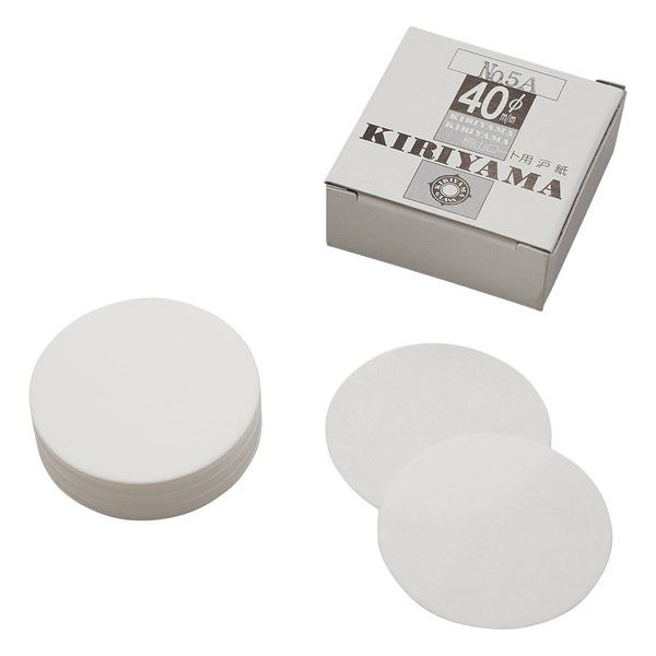 桐山製作所 桐山ロート用濾紙 φ40mm 50枚入 No.5A 1箱(50枚) 1-1082-03（直送品）