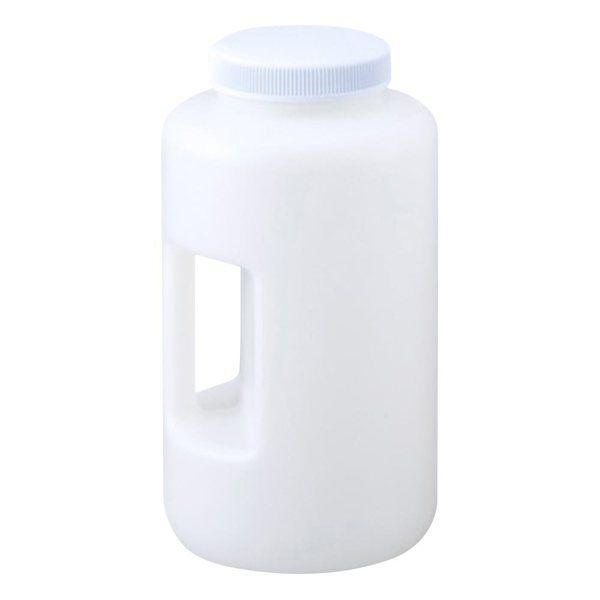 東栄 ハンドル付広口瓶 丸型 HDPE製 583357 1本 1-1780-01（直送品）