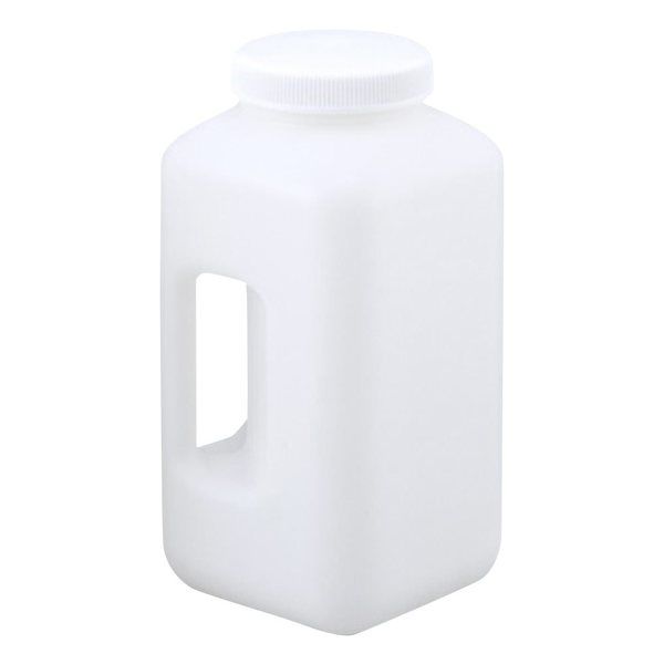 東栄 ハンドル付広口瓶 角型 HDPE製 583358 1本 1-1780-02（直送品）