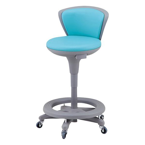 アズワン 研究者スツール グリーン TSS-16RL-STCC-GR 1脚 1-2436-01（直送品）