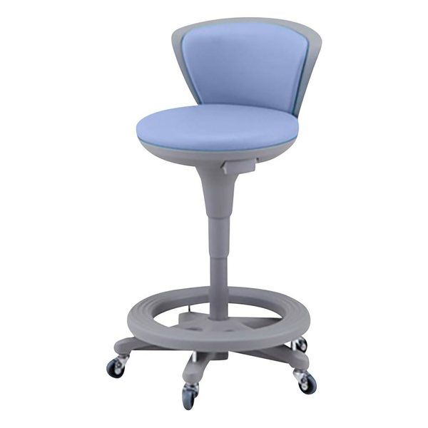 アズワン 研究者スツール ブルー TSS-16RL-STCC-BL 1脚 1-2436-02（直送品）