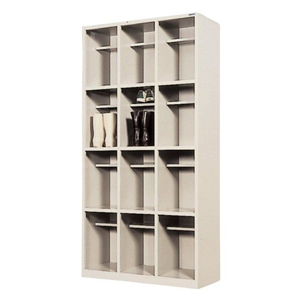 東洋事務器工業 長靴用シューズボックス 3列4段タイプ SR-1234T-TNG 1台 1-2443-02（直送品）