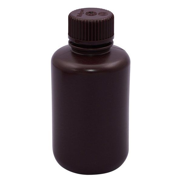 サーモフィッシャーサイエンティフィック 細口試薬ボトル 褐色 125mL 12本入り 2004-0004JP 1箱(12本)（直送品）