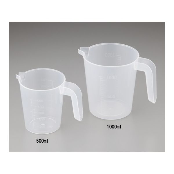 日本メデカルサイエンス 計量カップ 1000mL スペースレス 1-2922-02 1個（直送品）