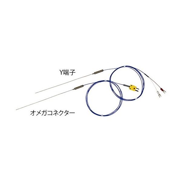 アズワン 極細温度センサー（K熱電対） φ0.15mm 200mm オメガコネクタ 1個 1-4181-02（直送品）