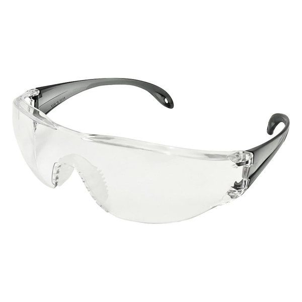 アズワン JIS軽量保護メガネ ストラップ付 ブラック LF-302 1個 1-8631-12（直送品）