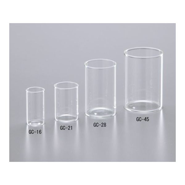 マルエム ガラスカップ φ15.6mm 200本入 GC-18 1箱(200本) 1-8417-02（直送品）