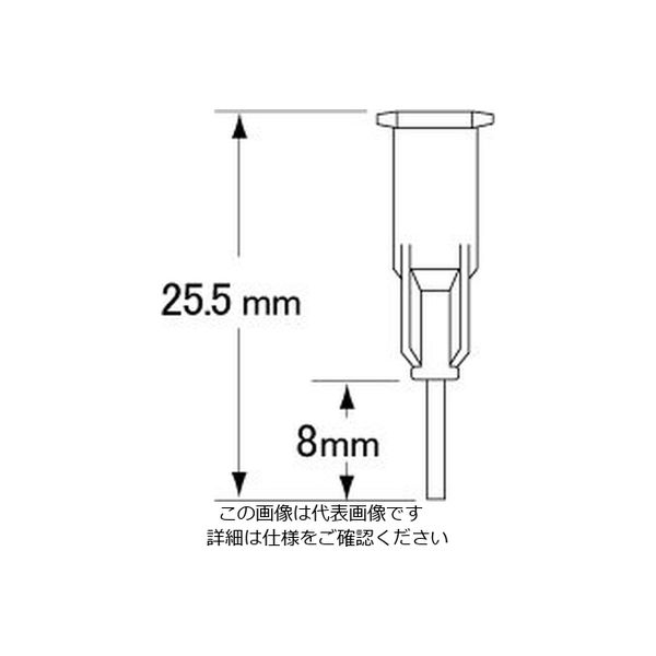 武蔵エンジニアリング PTFEニードル アイボリー TN-16G 1箱(50個) 2-1586-02（直送品）