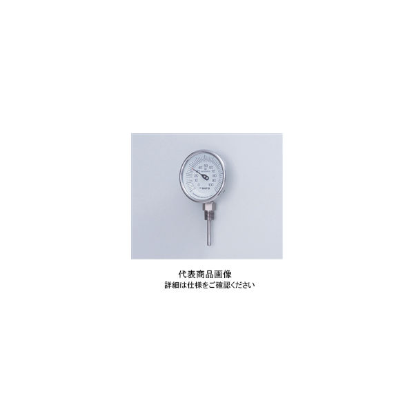 佐藤計量器製作所 バイメタル式温度計 BMーSー90S 100mm 370g 1個 2-1339-02（直送品）