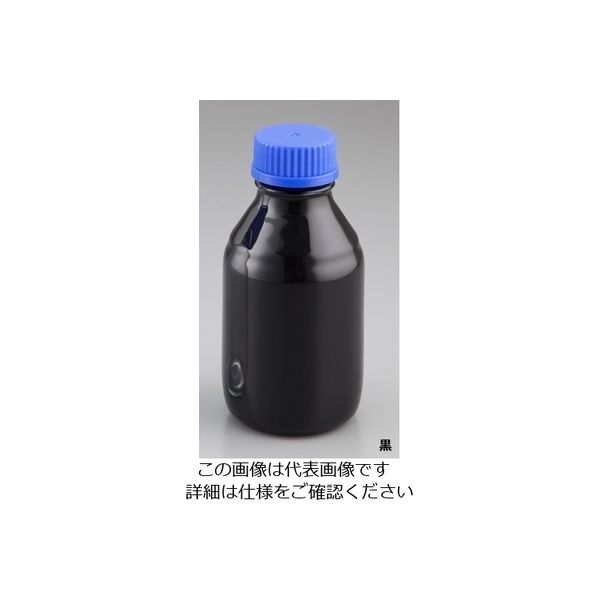 アズワン セーフティねじ口瓶 黒・遮光タイプ 250mL Q700R-002A 1本 2-4918-01（直送品）