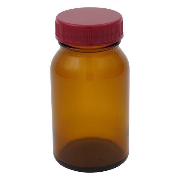 上園容器 規格瓶(広口) 茶褐色 134mL 2-4999-07 1本（直送品）