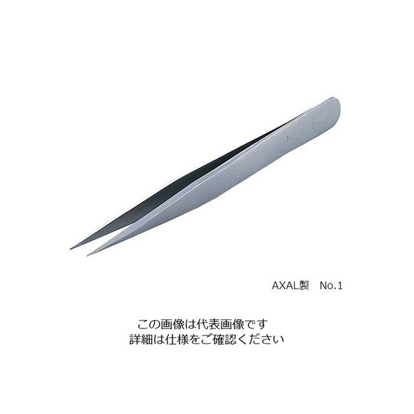 RUBIS MEISTER ピンセット AXAL No.1 1-AXAL 1本 2-5149-07（直送品）