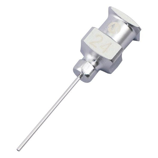 武蔵エンジニアリング ディスペンサー用金属ニードル ゲージ24 針長15mm 1箱(60個入) SNA-24G-C 1箱(60個)（直送品）