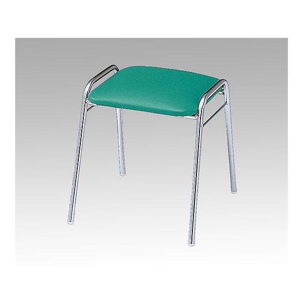 アズワン 角スツール グリーン 8-9012-01 1脚（直送品）