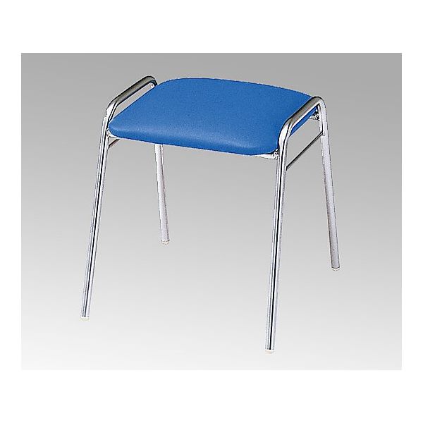 アズワン 角スツール ブルー 8-9012-02 1脚（直送品）