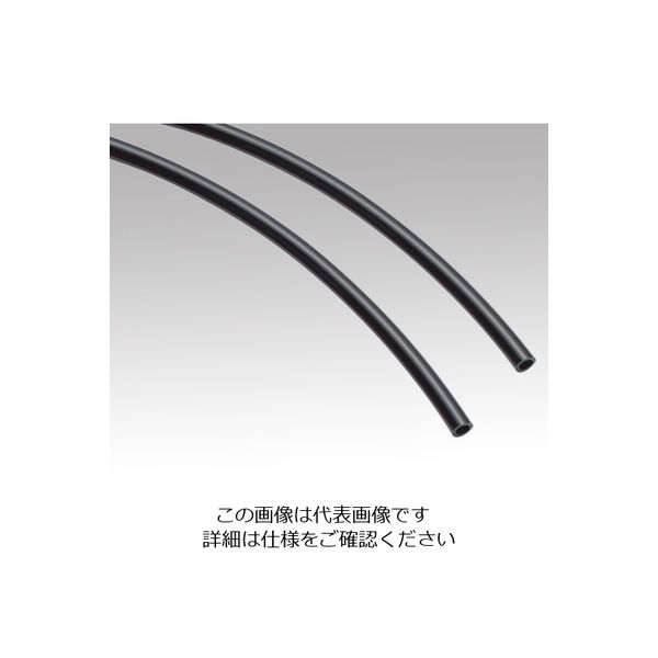 アズワン ポリウレタンチューブ φ5.0×φ8mm 黒 1巻(20m) 1-8225-04 1巻（直送品）