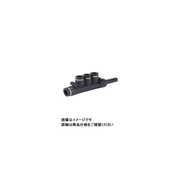 日本ピスコ チューブフィッティング ブランチユニオントリプル PKJ8ー4 PKJ8-4 1セット(10個)（直送品）