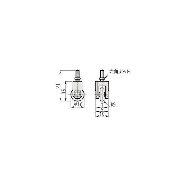 ミツトヨ（Mitutoyo） ダイヤルゲージ用ローラー測定子 901954 1個（直送品）