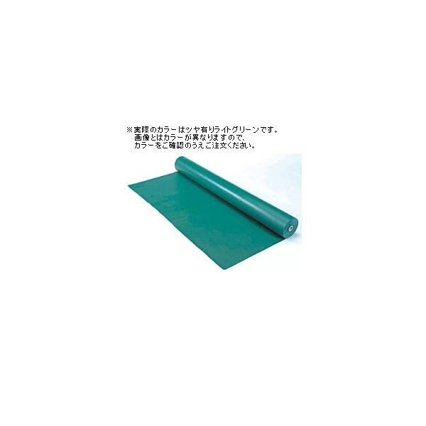 萩原工業 エステル帆布クロス 規格1.85×50m ツヤ有りライトグリーン 4962074001528 1本（直送品）